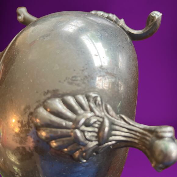 Vintage Silver-Plated Footed Tea Server - Picture 10 of 13